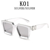 Luxury Fashion Square Oversized Millionaire Sunglasses