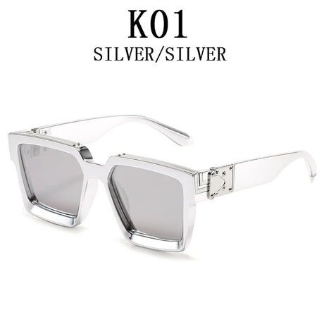 Luxury Fashion Square Oversized Millionaire Sunglasses