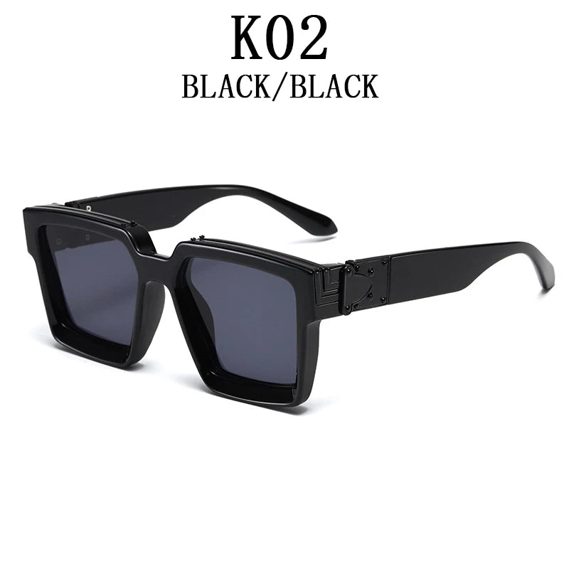 Luxury Fashion Square Oversized Millionaire Sunglasses