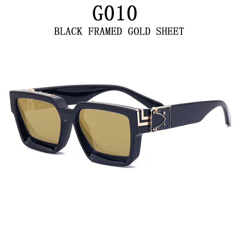 Luxury Fashion Square Oversized Millionaire Sunglasses