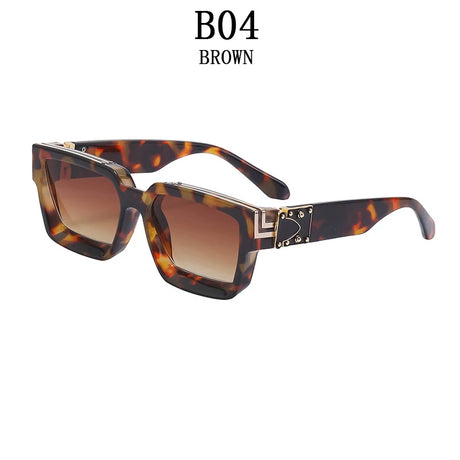 Luxury Fashion Square Oversized Millionaire Sunglasses