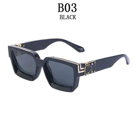 Luxury Fashion Square Oversized Millionaire Sunglasses