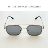 Luxury Fashion Trendy Steampunk Square Sunglass