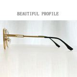 Luxury Fashion Trendy Steampunk Square Sunglass