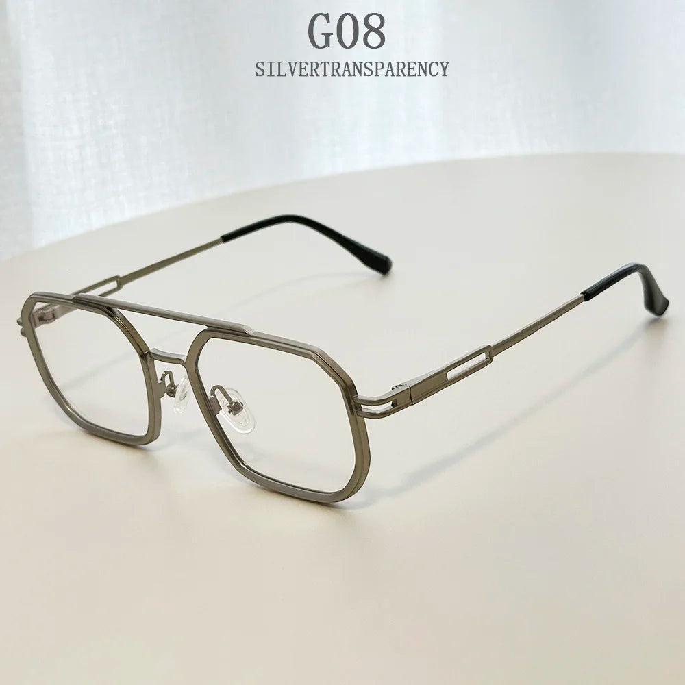 Luxury Fashion Trendy Steampunk Square Sunglass