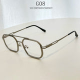 Luxury Fashion Trendy Steampunk Square Sunglass