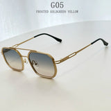 Luxury Fashion Trendy Steampunk Square Sunglass