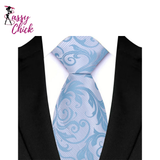 Luxury Floral Polyester Jacquard Business Formal Neckties Sassy Chick Logo