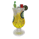 Yellow Luxury Glass Design Purse Crystal Evening Diamond Bags
