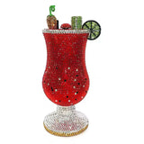 Red Luxury Glass Design Purse Crystal Evening Diamond Bags