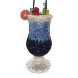 Blue Luxury Glass Design Purse Crystal Evening Diamond Bags