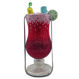 Red Luxury Glass Design Purse Crystal Evening Diamond Bags