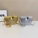 Collection of Luxury Gold  woven Noodle Leather Bags