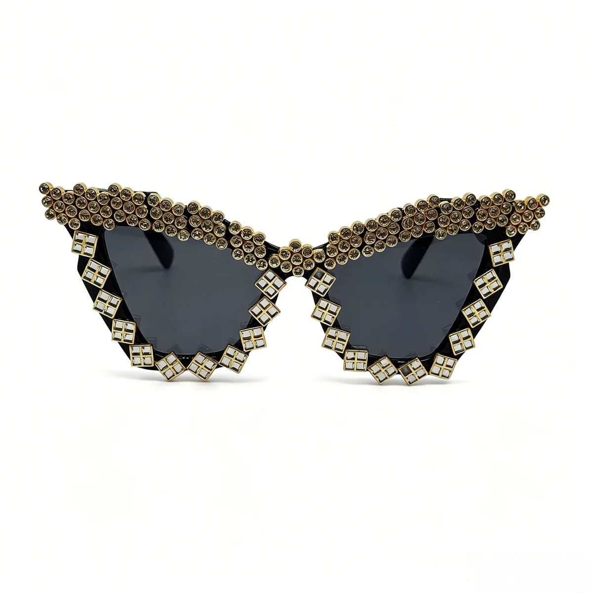 Luxury Gothic Punk Oversized Cat Eye Sunglasses
