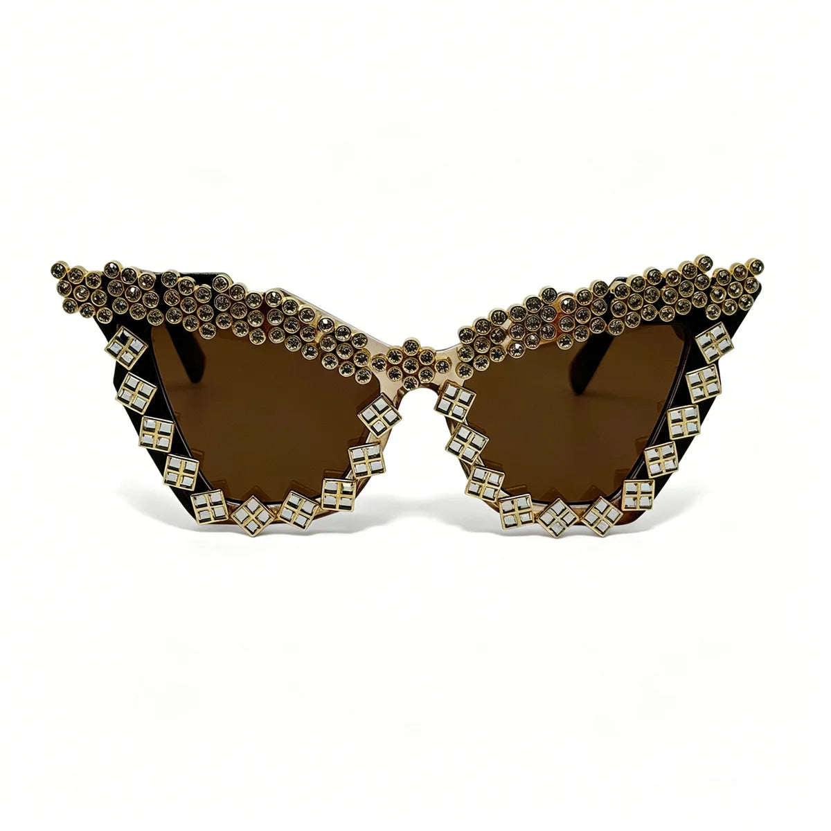 Luxury Gothic Punk Oversized Cat Eye Sunglasses