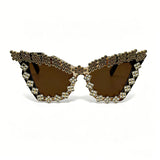 Luxury Gothic Punk Oversized Cat Eye Sunglasses