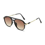 Black Luxury Gradient Pilot Sunglasses