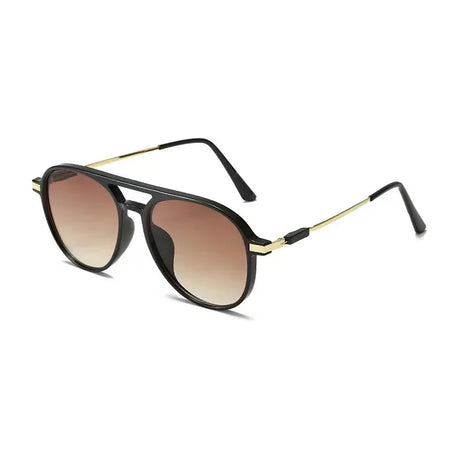 Black Luxury Gradient Pilot Sunglasses