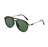 Black Luxury Gradient Pilot Sunglasses
