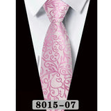 Pink Luxury Gray Pink Jacquard Woven Necktie