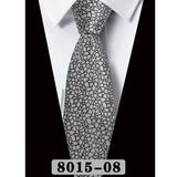 Black Luxury Gray Pink Jacquard Woven Necktie