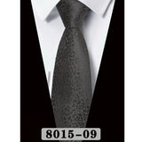 Black Luxury Gray Pink Jacquard Woven Necktie