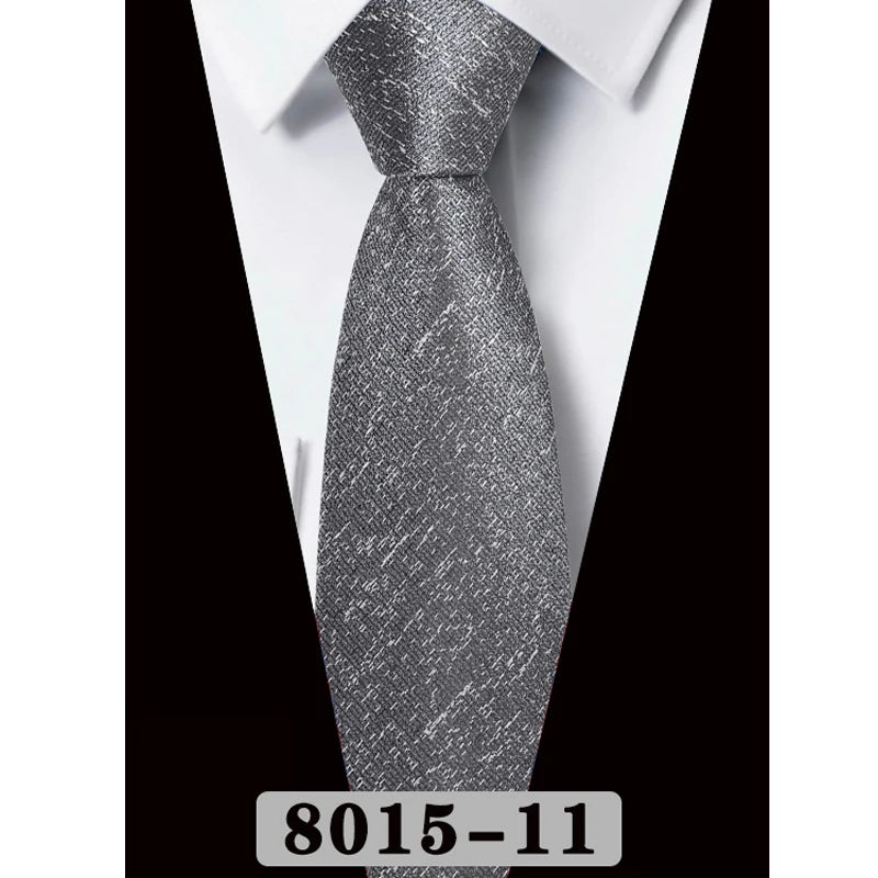 Black Luxury Gray Pink Jacquard Woven Necktie