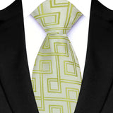 Luxury Green Color Floral Paisley Men's Ties