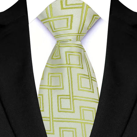 Luxury Green Color Floral Paisley Men's Ties