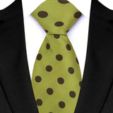  Luxury Green Color Floral Paisley Men's Ties