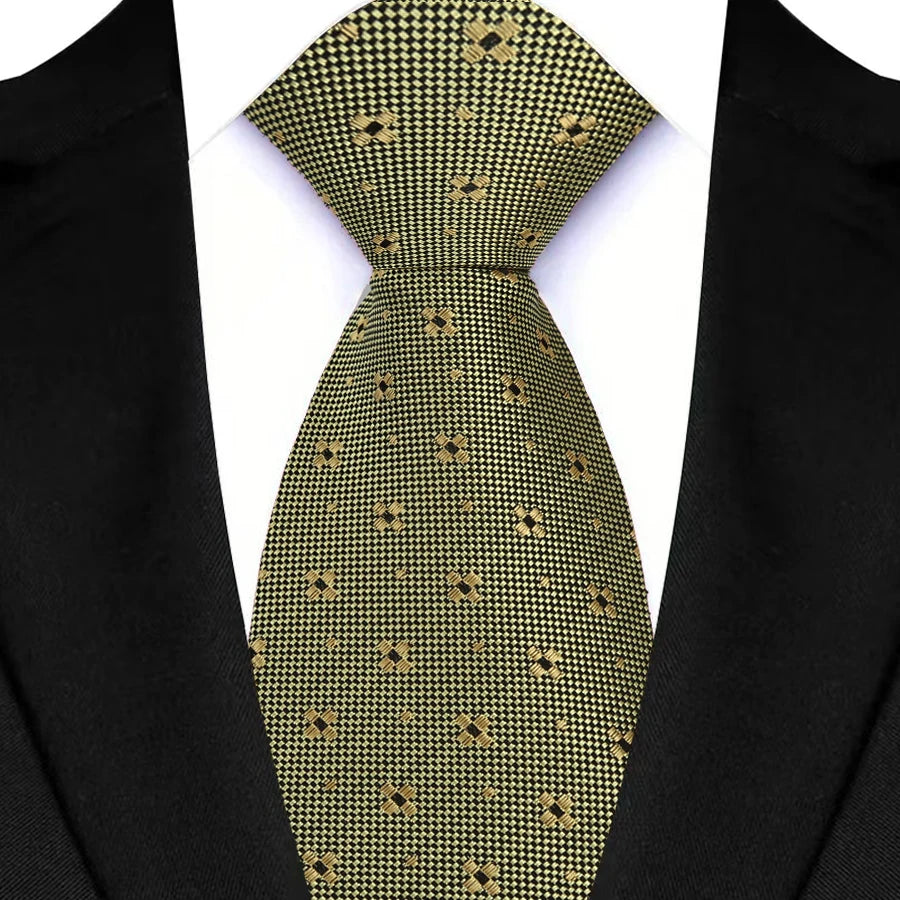  Luxury Green Color Floral Paisley Men's Ties