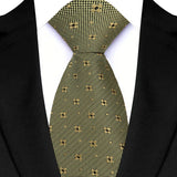  Luxury Green Color Floral Paisley Men's Ties