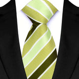 Luxury Green Color Floral Paisley Men's Ties