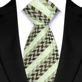 Luxury Green Color Floral Paisley Men's Ties