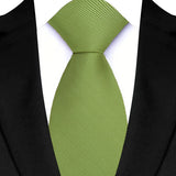 Luxury Green Color Floral Paisley Men's Ties