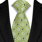  Luxury Green Color Floral Paisley Men's Ties