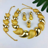 Gold Luxury High Quality 18K Gold Plated Dubai Jewelry Set