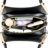 Compartment Luxury Hobos Alligator Patent Leather Handbag