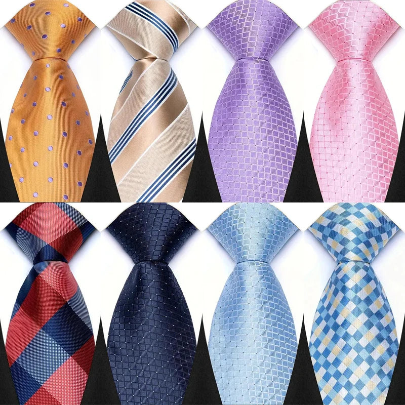 Collection of Luxury Jacquard Woven 8CM Business Wedding Necktie