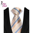 Luxury Jacquard Woven 8CM Business Wedding Necktie Sassy Chick Logo