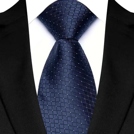 Blue Luxury Jacquard Woven 8CM Business Wedding Necktie