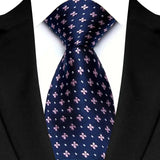 Blue Luxury Jacquard Woven 8CM Business Wedding Necktie