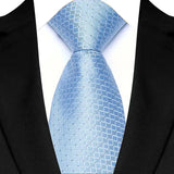 Blue Luxury Jacquard Woven 8CM Business Wedding Necktie