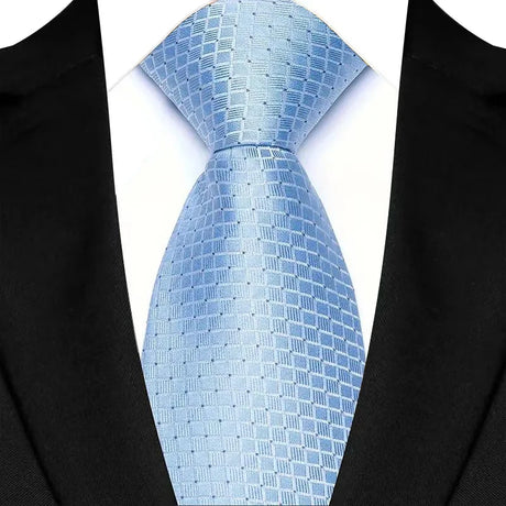 Blue Luxury Jacquard Woven 8CM Business Wedding Necktie