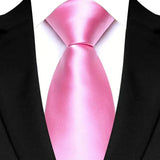 Pink Luxury Jacquard Woven 8CM Business Wedding Necktie