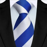 Blue Luxury Jacquard Woven 8CM Business Wedding Necktie