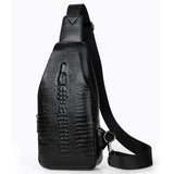 Black Luxury Leather Chest Bag