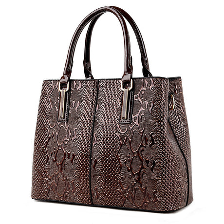 Grey Luxury Leather Handbag
