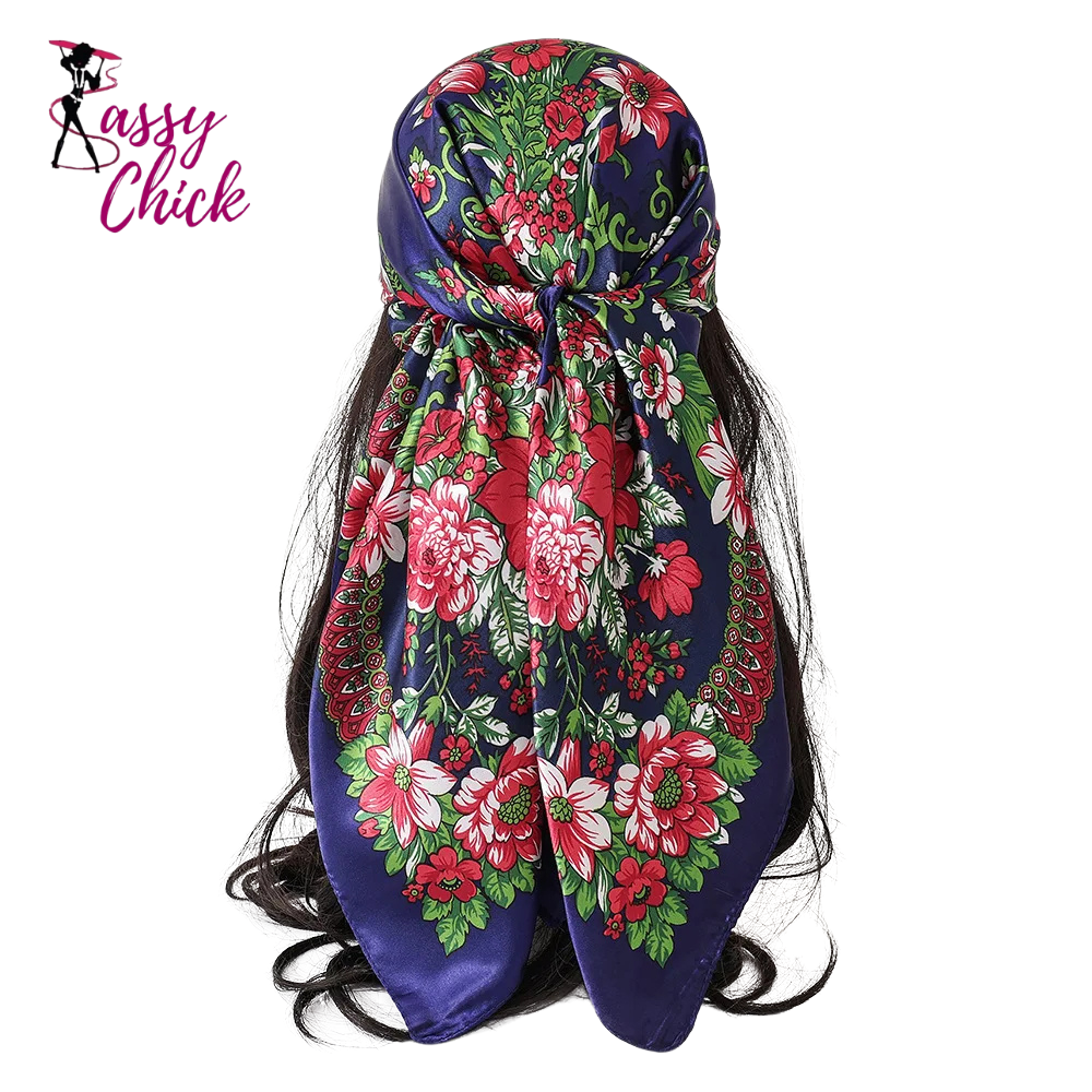 Luxury Leopard Print  Bandanas Hijab Sassy Chick Logo