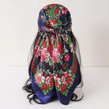 Blue Luxury Leopard Print  Bandanas Hijab